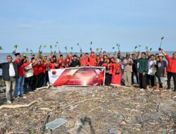 Kader PDIP Dumai Bergerak ‘Merawat Pertiwi’ dengan Tanam Mangrove