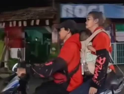 Viral Video Pasutri Naik Motor Sambil Bawa Bayi, Wanita Merokok Jadi Sorotan Netizen