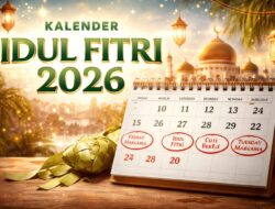 Jadwal Libur dan Cuti Bersama Idul Fitri 2026