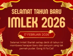 Pengumuman Libur Imlek 2026, Pemerintah Tetapkan Libur Panjang 4 Hari