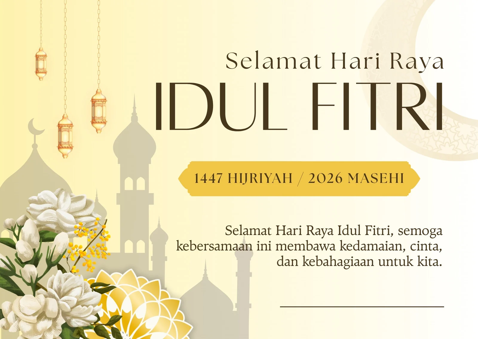 Kartu Ucapan Idul Fitri