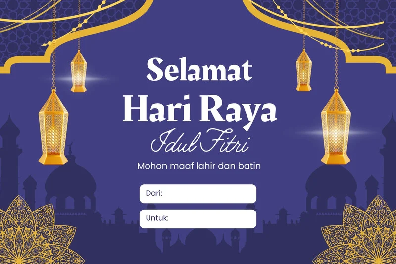 Kartu Ucapan Idul Fitri