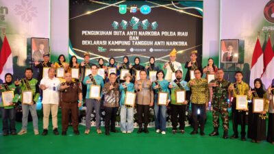 Duta Anti Narkoba Polda Riau 2026 Resmi Dikukuhkan, 23 Figur Siap Jadi Agen Perubahan