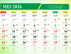 Kalender bulan Mei 2026 Penuh Long Weekend, Ini Rincian Libur Nasional dan Cuti Bersama