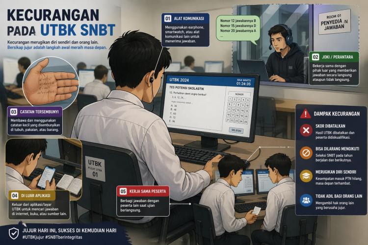 Kecurangan UTBK SNBT 2026 Jadi Sorotan, Pengawasan Diperketat