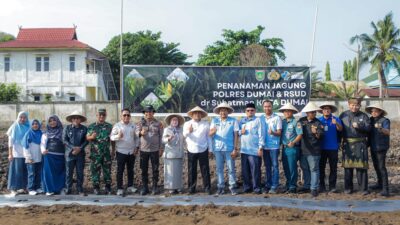 Green Policing, Pemko Dumai Dukung Penanaman Jagung di RSUD dr Suhatman
