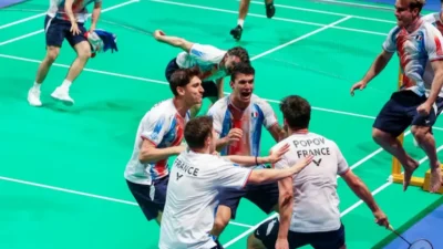 Hasil Thomas Cup 2026, Prancis Cetak Sejarah dan Singkirkan Jepang 3-0