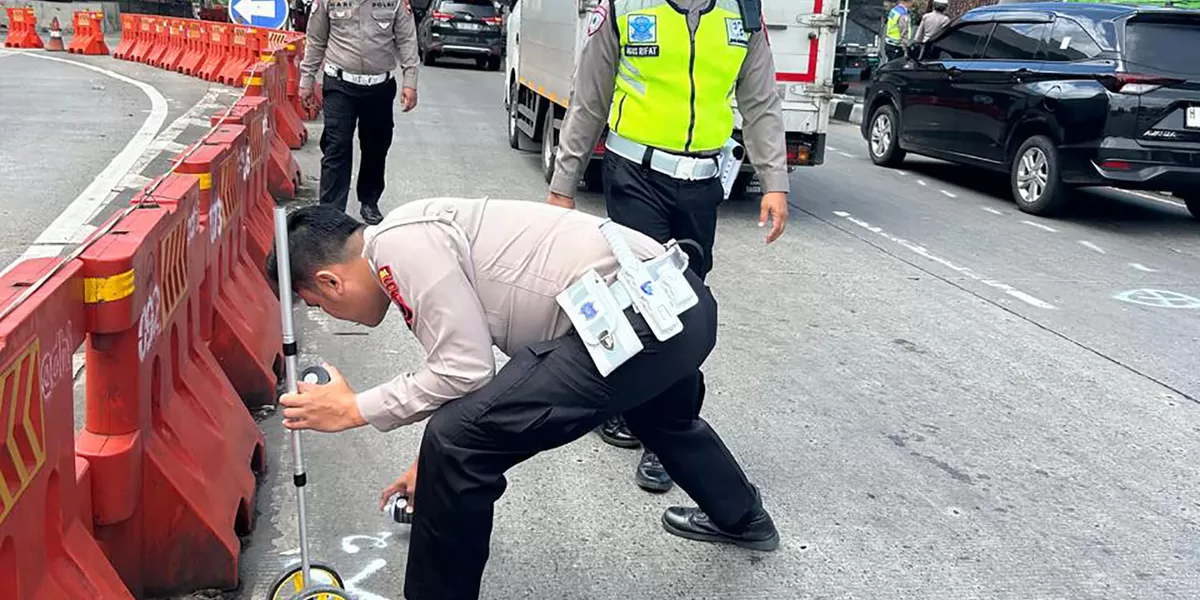 Kecelakaan di Exit Tol Bawen