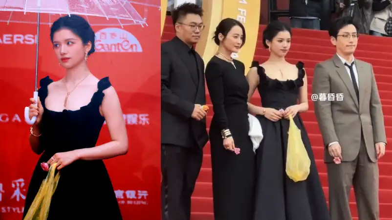 Zhang Jingyi dengan Tas Kresek