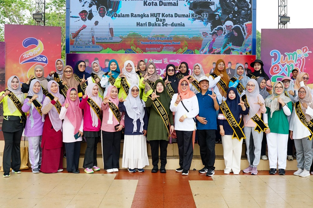 Budaya Literasi Menguat Lewat Senam Sehat Literasi di Dumai