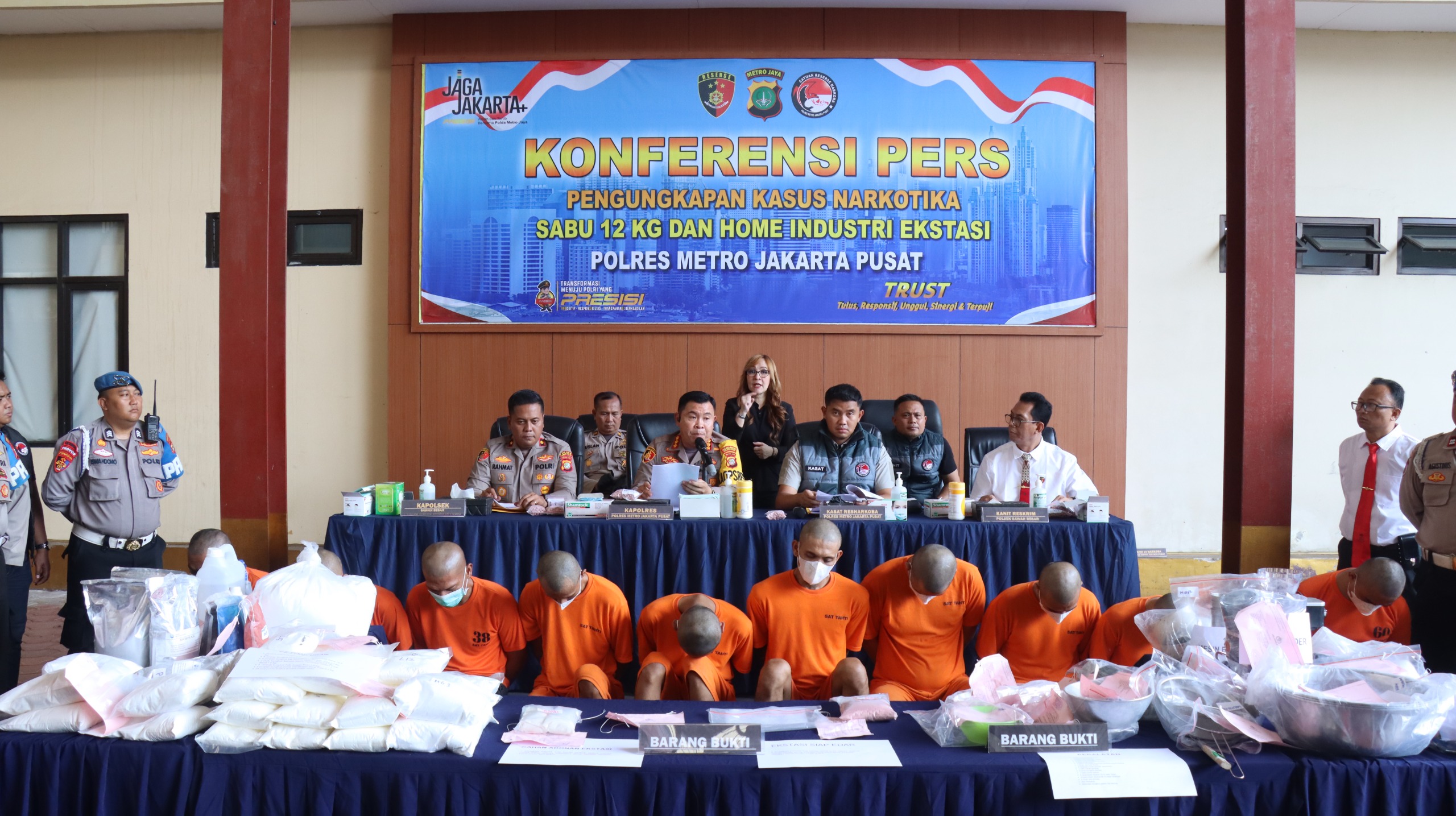 Polda Metro Jaya Bongkar Pabrik Ekstasi di Jakarta Timur