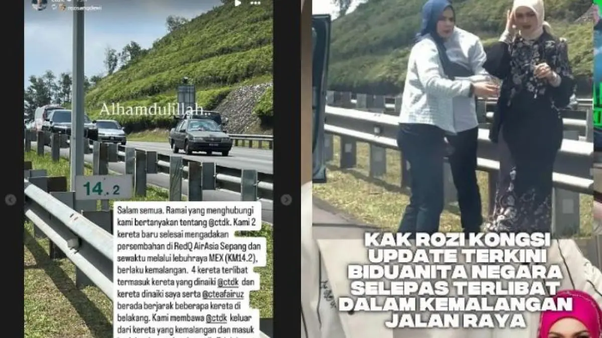Siti Nurhaliza Kecelakaan di Tol MEX